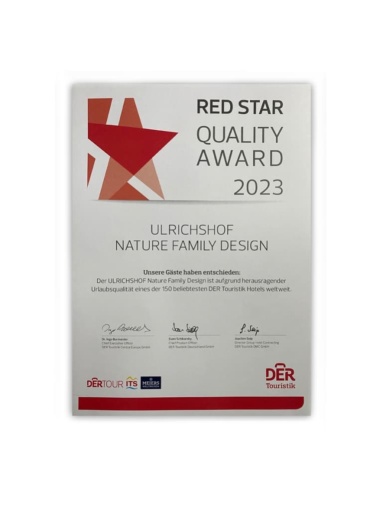 ULRICHSHOF Red Star Quality Award 2023